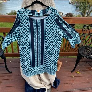 3X Charter Club nylon and spandex multi design shirt